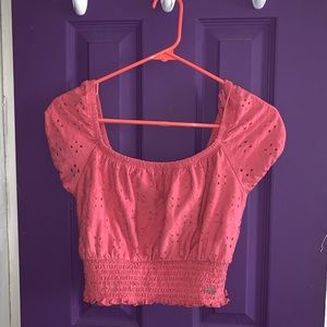 cute pink crop top 👚